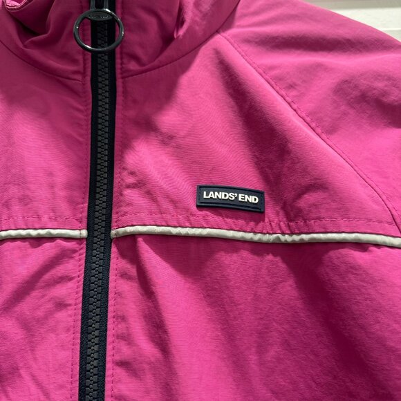 Lands End Nylon Fleece Girls Bomber Jacket - Picture 6 of 6
